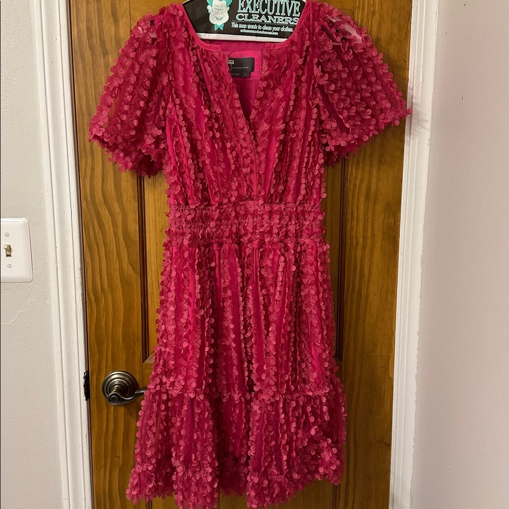 Anthropologie Somerset Appliqué  Textured Mini Dress- EUC!! - Picture 5 of 11
